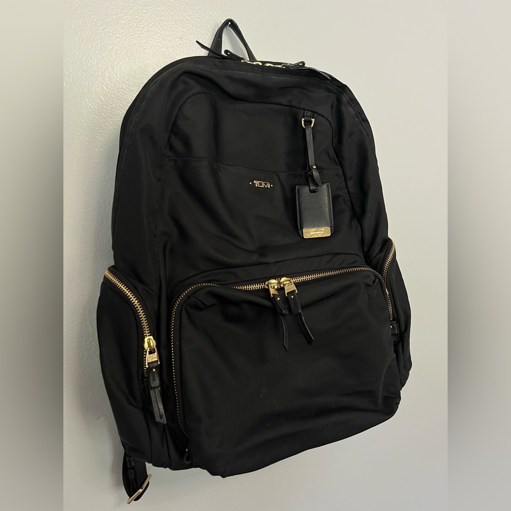 TUMI Voyageur Women's Calais Backpack  in Black Nylon
